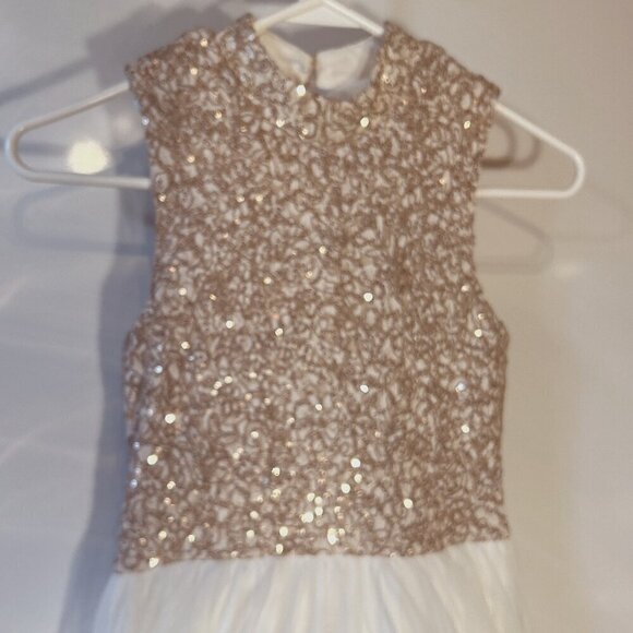 Xtraordinary SZ 10 Formal Pale copper/ivory gown dress Wedding Dance Recital - Picture 2 of 13